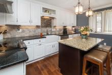 Classic White Cabinets in Kitchen